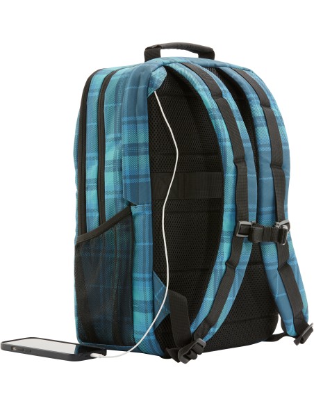 Mochila Campus XL con patrón de cuadros de tartán