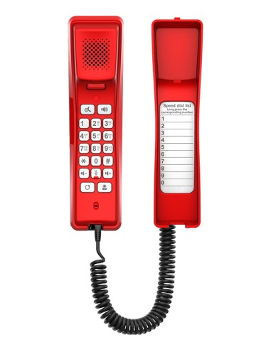H2U-R teléfono IP Rojo 2 líneas