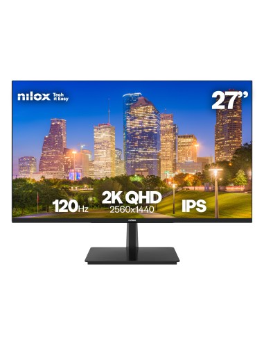 MONITOR 27 2K IPS 120 HZ HDMI Y DP pantalla para PC 68,6 cm (27") 2560 x 1440 Pixeles Quad HD LCD Negro