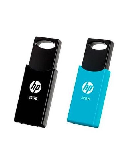 PENDRIVE HP 32GB USB 2.0 V212W NEGRO/AZUL PACK 2