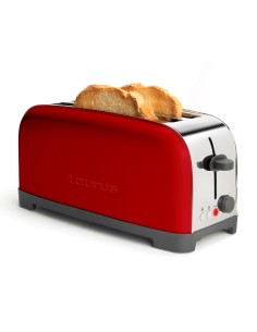 Vintage Red 6 2 rebanada(s) 1400 W Rojo, Acero inoxidable