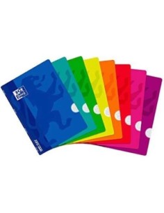 Paq 10 libreta openflex a4 48h 90g cuad4x4 c m tapa plastico oxford