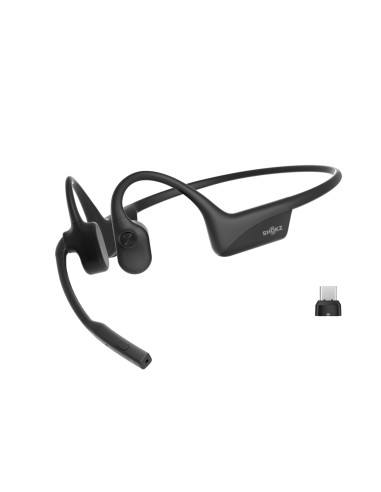 OpenComm2 UC 2025 Upgrade Auriculares Inalámbrico gancho de oreja Oficina/Centro de llamadas Bluetooth Negro