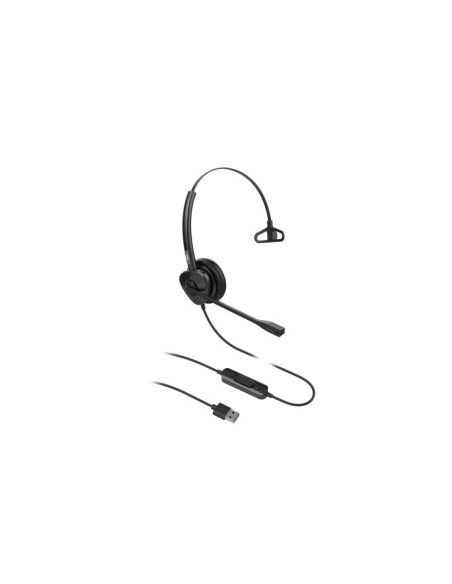 HT301-U auricular y casco Auriculares Alámbrico Diadema Oficina/Centro de llamadas USB tipo A Negro