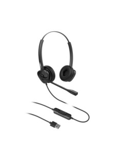 HT302-U auricular y casco Auriculares Alámbrico Diadema Oficina/Centro de llamadas USB tipo A Negro