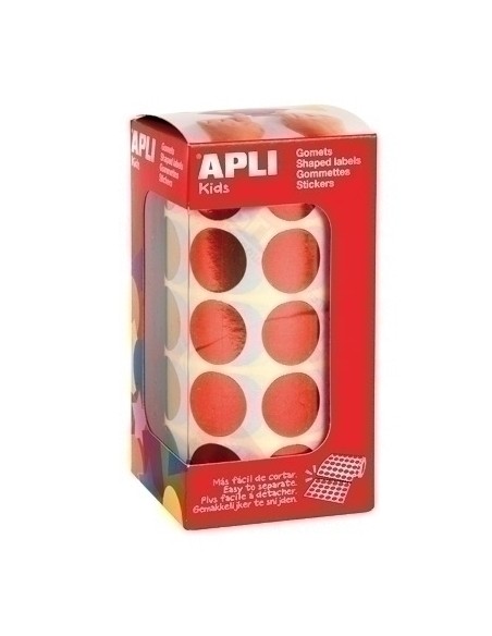 R. GOMETS APLI METALIZ. REDONDO 20MM ROJO 12049