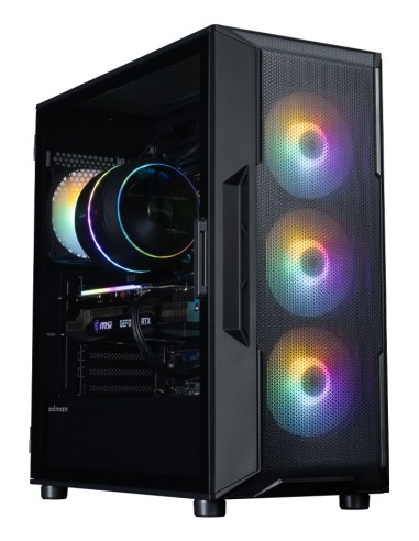 I3 NEO V2 BLACK carcasa de ordenador Midi Tower Negro