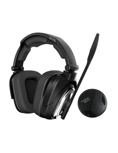HXAIR auricular y casco Auriculares Inalámbrico Diadema Juego Negro, Plata