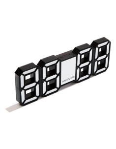 NEONCLOCKWH despertador Negro, Blanco
