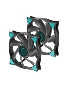 IceGALE Carcasa del ordenador Ventilador 14 cm Negro 2 pieza(s)