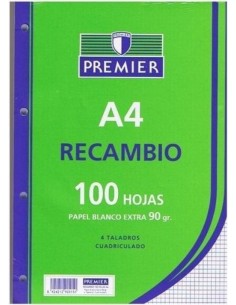 Recambio A4 100h 4 taladros 90g cuad4x4 c m PREMIER