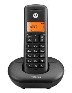 E201 Teléfono DECT Identificador de llamadas Negro