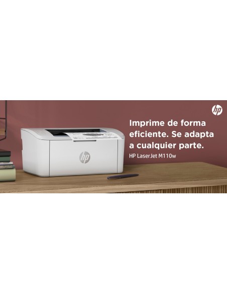 LaserJet Impresora M110w, Blanco y negro, Impresora para Oficina pequeña, Estampado, Tamaño compacto