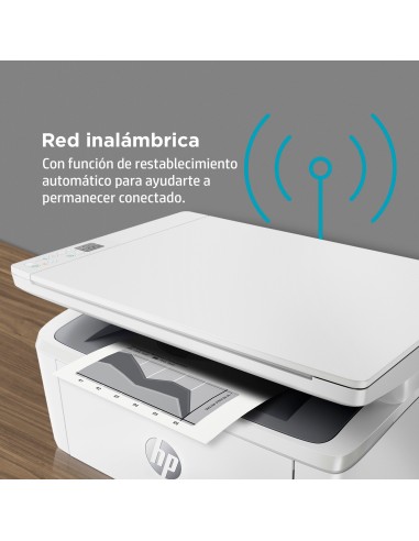 LaserJet Impresora multifunción M140w, Blanco y negro, Impresora para Oficina pequeña, Impresión, copia, escáner, Escanear a co