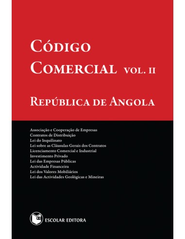 Codigo Comercial Republica de Angola Vol II