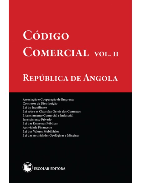 Codigo Comercial Republica de Angola Vol II