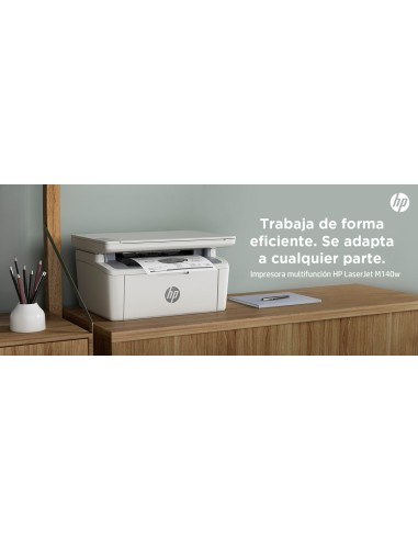 LaserJet Impresora multifunción M140w, Blanco y negro, Impresora para Oficina pequeña, Impresión, copia, escáner, Escanear a co