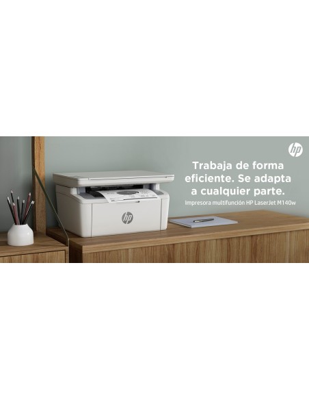 LaserJet Impresora multifunción M140w, Blanco y negro, Impresora para Oficina pequeña, Impresión, copia, escáner, Escanear a co