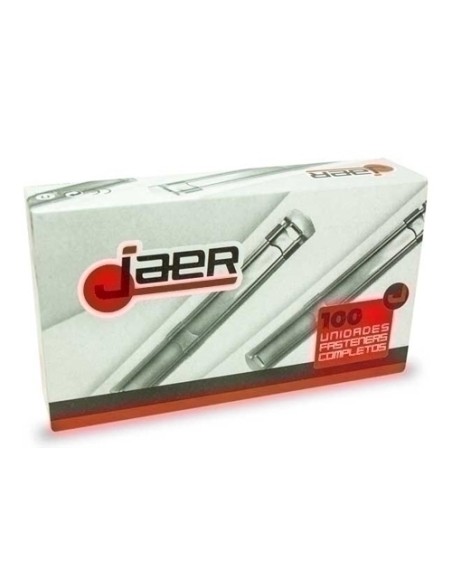 FASTENER JAER METAL DORADO C/50