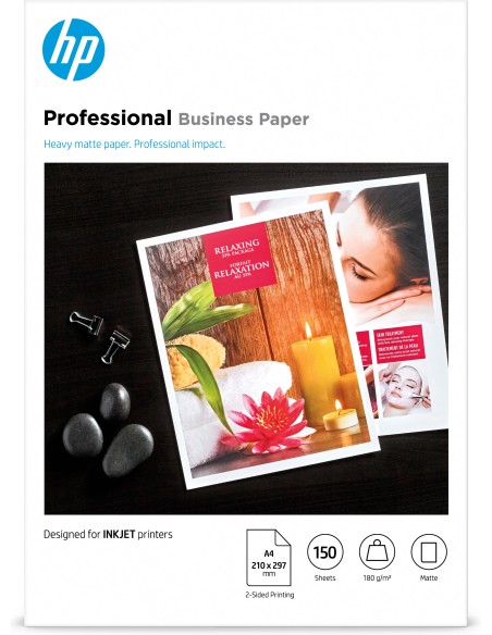 Papel para uso empresarial profesional , mate, 180 g/m2, A4 (210 x 297 mm), 150 hojas