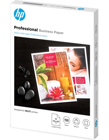 Papel para uso empresarial profesional , mate, 180 g/m2, A4 (210 x 297 mm), 150 hojas