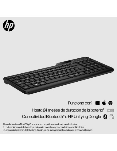 Teclado inalámbrico de modo dual 475