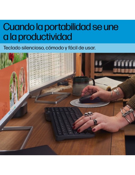 Teclado inalámbrico de modo dual 475