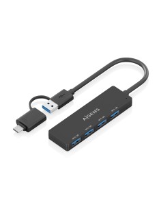 Hub USB 3.1 USB-C USB-A, USB-C/M+USB-A/M-4xTIPO A/H, Negro, 15cm