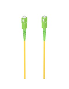 Cable Fibra Óptica Latiguillo G657A2 3.0 9/125 SMF Simplex CPR DCA LSZH, SC/APC-SC/APC, Amarillo, 20m