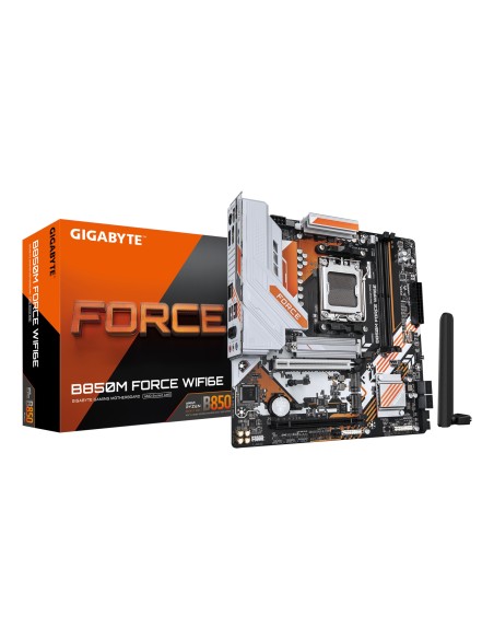 B850M FORCE WIFI6E Placa Base  Compatible con procesadores AMD Ryzen serie 9000, VRM digital de 8+2+2 fases, hasta 9600 MHz DDR