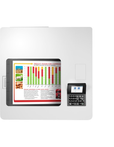 Color LaserJet Enterprise Impresora M554dn, Estampado, Impresión desde USB frontal  Impresión a dos caras