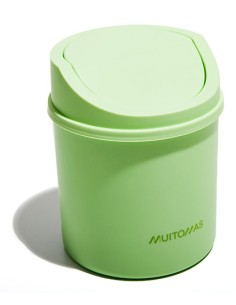 DESKBINGN papelera Alrededor Plástico Verde