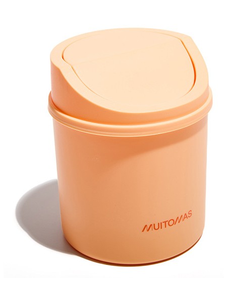 DESKBINPF papelera Alrededor Plástico Durazno