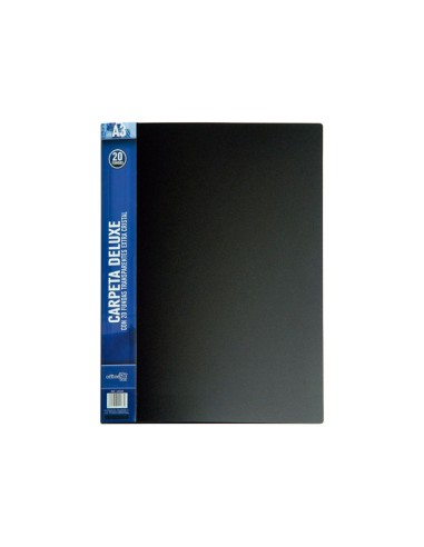 CARP. 20 FUNDAS OFFICE BOX PP A3 NEGRO