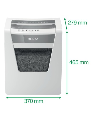 80020000 triturador de papel Microcorte 22,3 cm Blanco