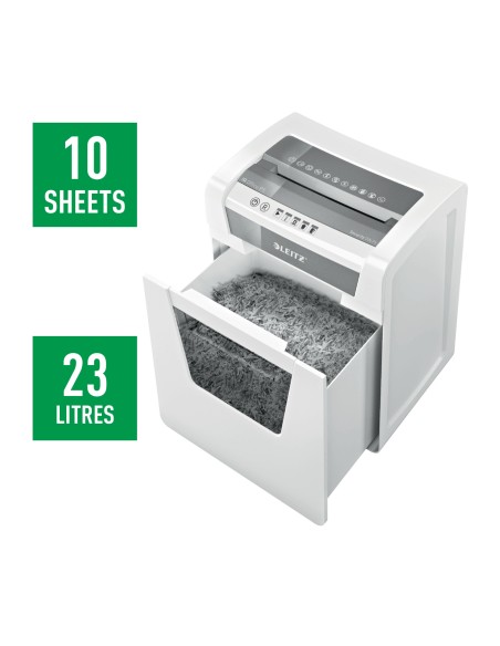 80020000 triturador de papel Microcorte 22,3 cm Blanco