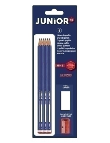 LAPIZ ALPINO JUNIOR - HB blister 6