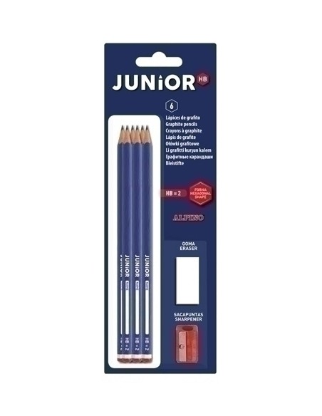LAPIZ ALPINO JUNIOR - HB blister 6