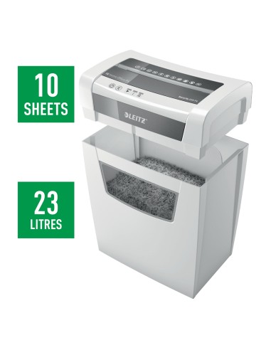 IQ Home Office P-4 triturador de papel Corte en partículas 22 cm Blanco