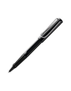 LAMY BOLÍGRAFO ROLLER BALL SAFARI BLACK 319M PUNTA MEDIA TINTA AZUL COLOR NEGRO EN ESTUCHE