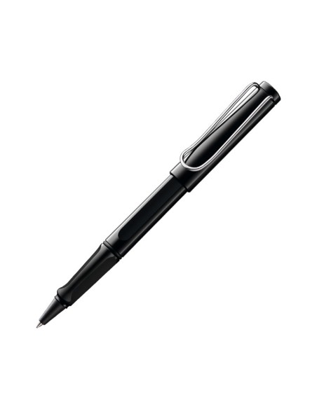 LAMY BOLÍGRAFO ROLLER BALL SAFARI BLACK 319M PUNTA MEDIA TINTA AZUL COLOR NEGRO EN ESTUCHE