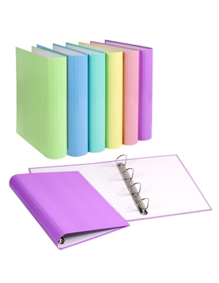 CARPETA CARCHIVO SOFT A4 4 AN.40 SURT. - Pack de 8 unidades