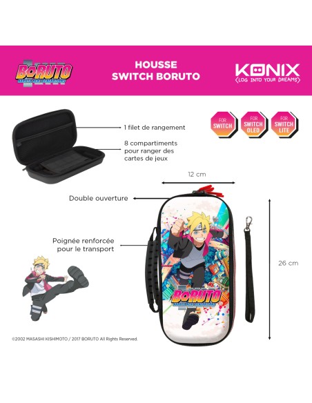 Boruto 81531118356 funda para consola portátil Funda protectora rígida Nintendo EVA (Etileno Acetato de Vinilo) Multicolor