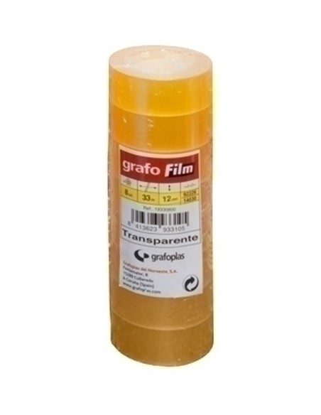 CINTA ADHESIVA GRAFOFILM TRANSP. 33x12