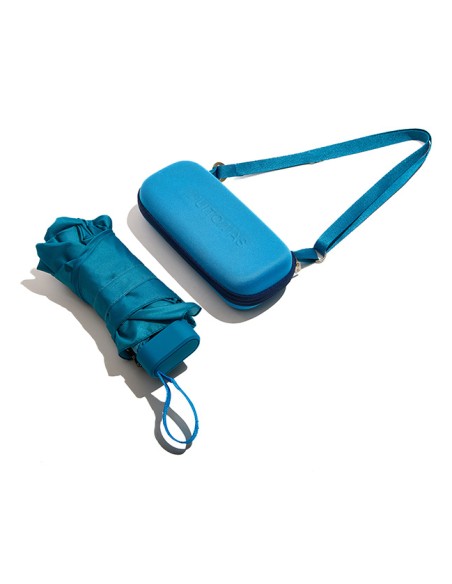 UMBRCASEBL paraguas Azul Metal Poliéster Compacto