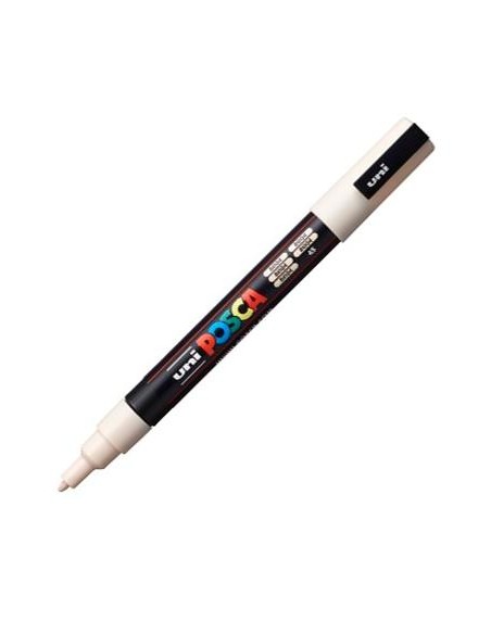 UNIBALL MARCADOR POSCA PC-3M PUNTA CÓNICA 0,9 - 1,3 MM BEIGE