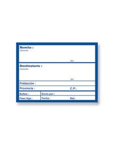 Rollo 200 etiquetas datos envio 82x109mm Apli