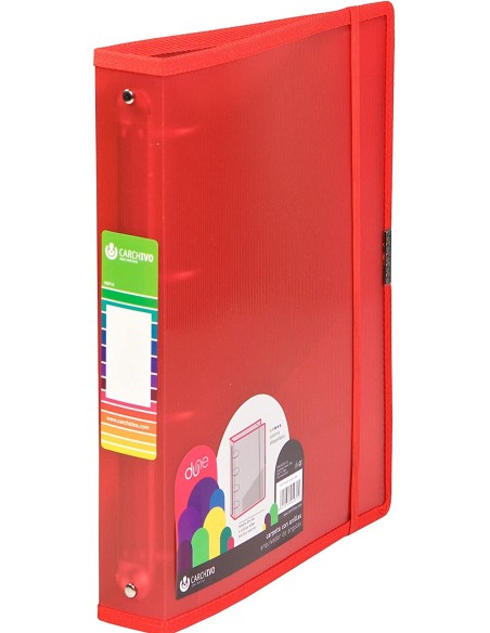Dune carpeta de cartón A4+ Rojo - Pack de 4 unidades - 12371453