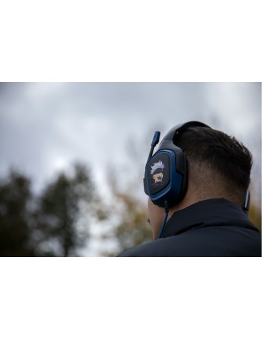 KX JUJUTSU GAMING HEADSET Auriculares Alámbrico Diadema Juego Negro, Azul