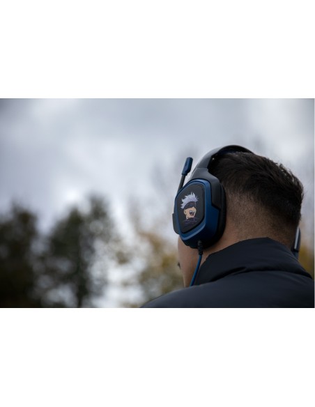 KX JUJUTSU GAMING HEADSET Auriculares Alámbrico Diadema Juego Negro, Azul